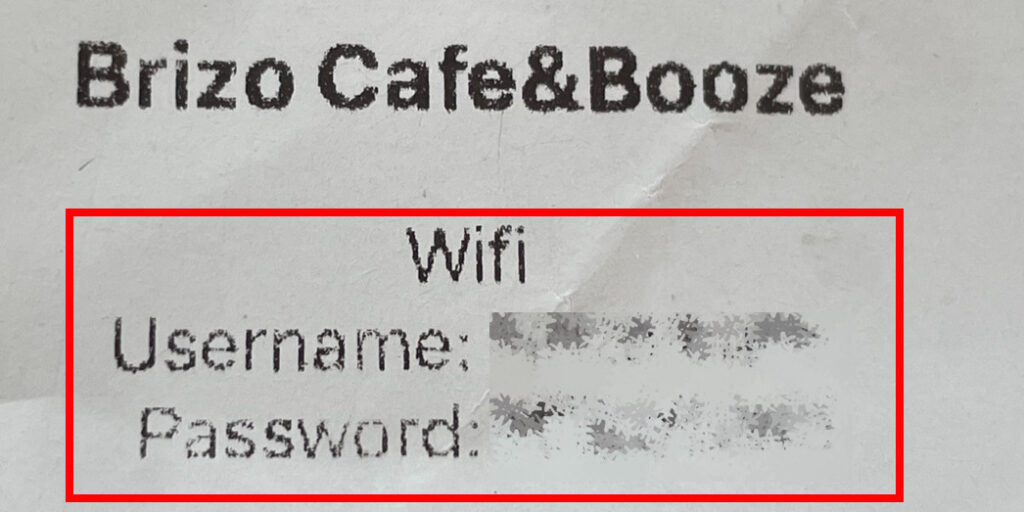 Brizo Cafe、Wi-Fi画像