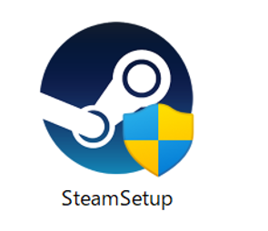 Steamアプリセットアップファイルの画像
